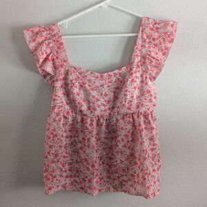 *3/$25* Women's Pink Flowy Tank Top - Size Medium, Like New!